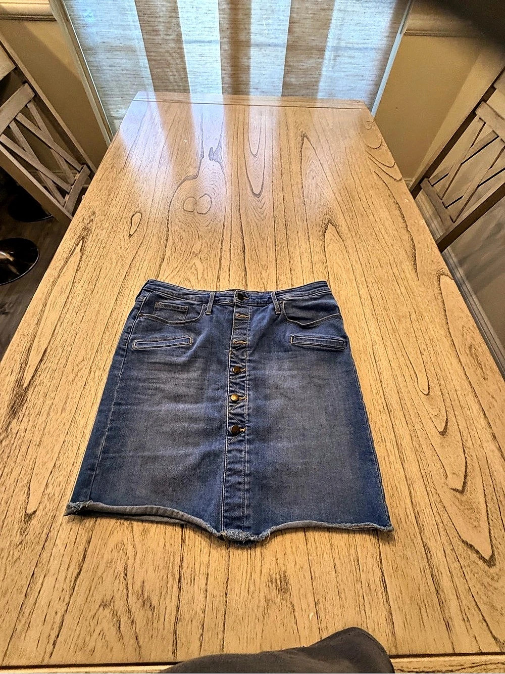 Kut from the Kloth Denim Mini Skirt Blue Size 14R